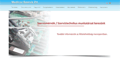 Desktop Screenshot of medicorszerviz.hu