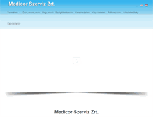 Tablet Screenshot of medicorszerviz.hu